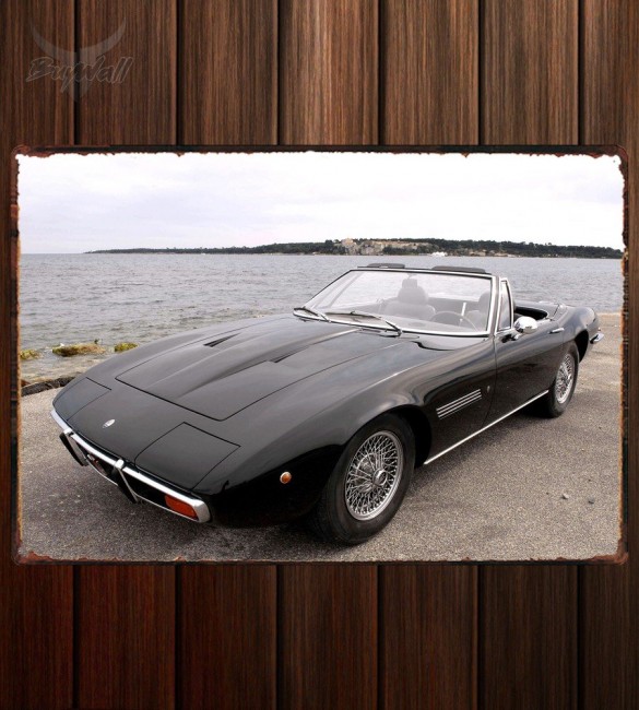 Металлическая табличка Maserati Ghibli Spider Металлическая табличка Maserati Ghibli Spider